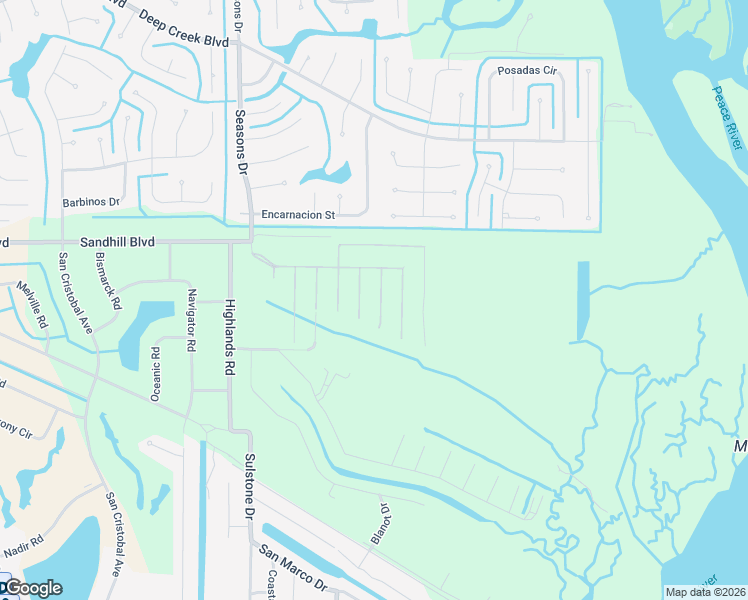 map of restaurants, bars, coffee shops, grocery stores, and more near 1075 Harbour Way Place in Punta Gorda