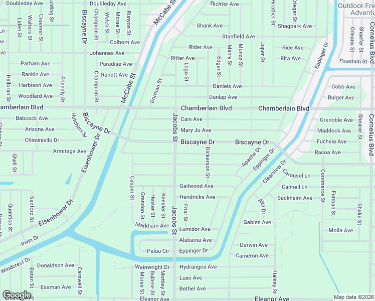 map of restaurants, bars, coffee shops, grocery stores, and more near 14028 Hughes Avenue in Port Charlotte