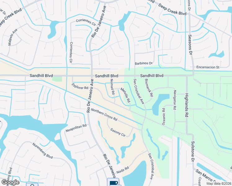map of restaurants, bars, coffee shops, grocery stores, and more near 1083 Nomad Road in Punta Gorda