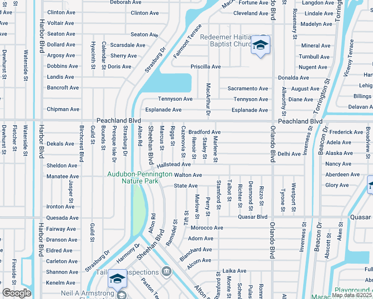 map of restaurants, bars, coffee shops, grocery stores, and more near 1088 Cazenovia Street in Port Charlotte