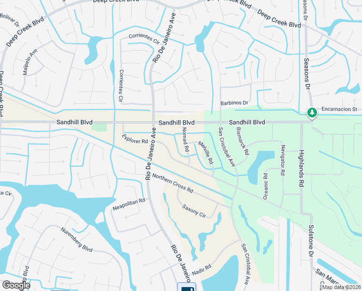 map of restaurants, bars, coffee shops, grocery stores, and more near 1083 Nomad Road in Punta Gorda