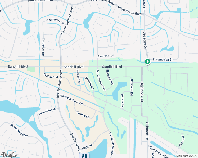 map of restaurants, bars, coffee shops, grocery stores, and more near 1075 San Cristobal Avenue in Punta Gorda