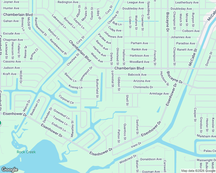 map of restaurants, bars, coffee shops, grocery stores, and more near 1070 Rhinelander Street in Port Charlotte