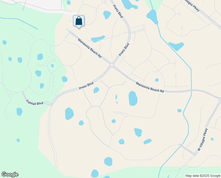 map of restaurants, bars, coffee shops, grocery stores, and more near 18800 West Villages Parkway in Venice