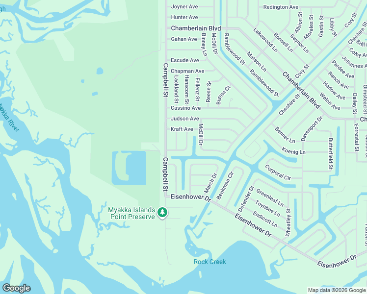 map of restaurants, bars, coffee shops, grocery stores, and more near 1070 General Street in Port Charlotte