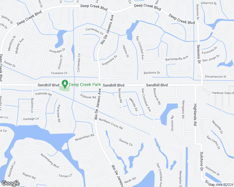 map of restaurants, bars, coffee shops, grocery stores, and more near 1035 Nomad Road in Punta Gorda