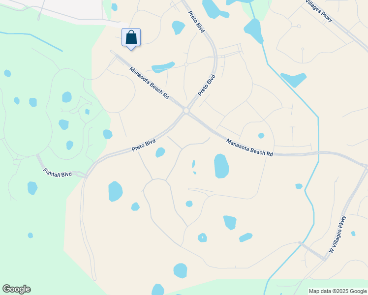 map of restaurants, bars, coffee shops, grocery stores, and more near 18800 West Villages Parkway in Venice