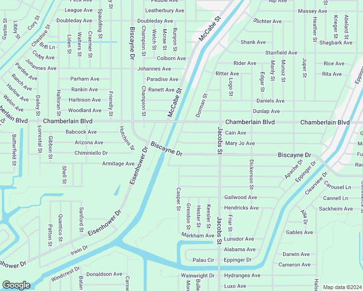 map of restaurants, bars, coffee shops, grocery stores, and more near 13403 Mary Jo Avenue in Port Charlotte