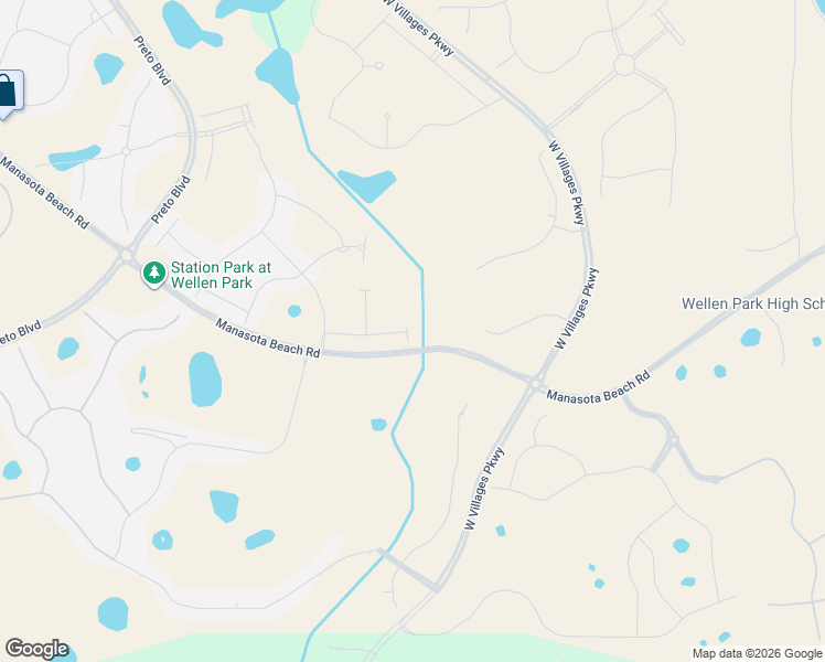 map of restaurants, bars, coffee shops, grocery stores, and more near 18800 West Villages Parkway in Venice