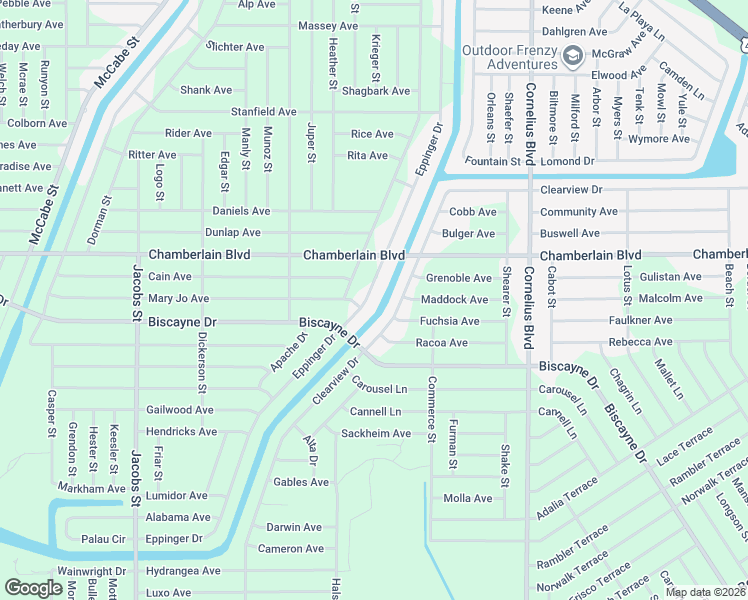 map of restaurants, bars, coffee shops, grocery stores, and more near 1068 Eppinger Drive in Port Charlotte