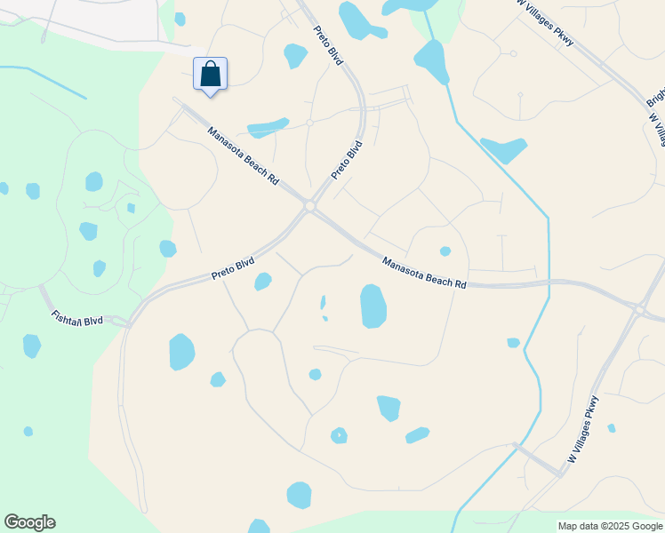 map of restaurants, bars, coffee shops, grocery stores, and more near 18800 West Villages Parkway in Venice