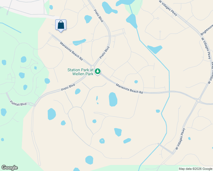 map of restaurants, bars, coffee shops, grocery stores, and more near 18800 West Villages Parkway in Venice