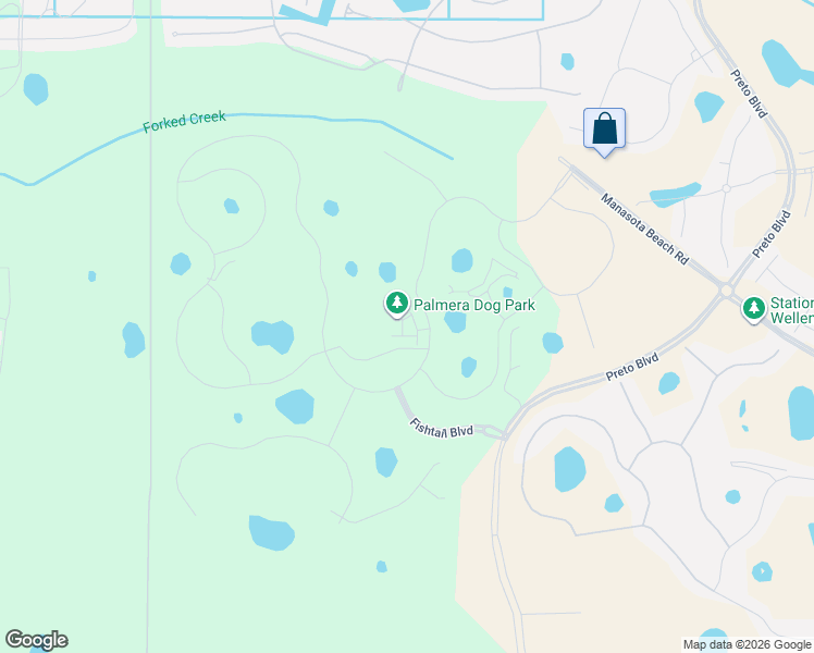 map of restaurants, bars, coffee shops, grocery stores, and more near 18467 Foxtail Loop in Venice
