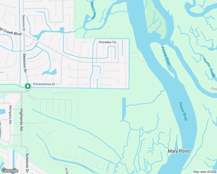 map of restaurants, bars, coffee shops, grocery stores, and more near 27437 Natal Drive in Punta Gorda