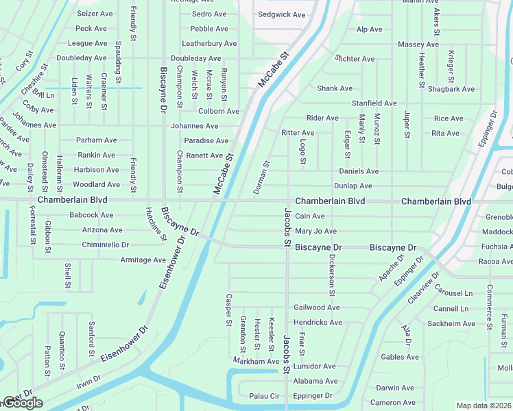map of restaurants, bars, coffee shops, grocery stores, and more near 13447 Chamberlain Boulevard in Port Charlotte