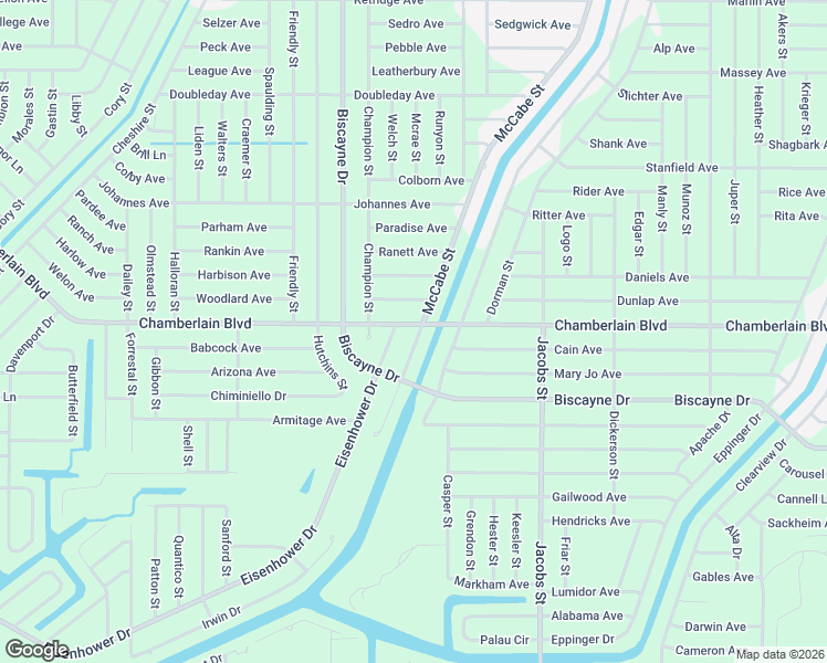 map of restaurants, bars, coffee shops, grocery stores, and more near 13361 Chamberlain Boulevard in Port Charlotte