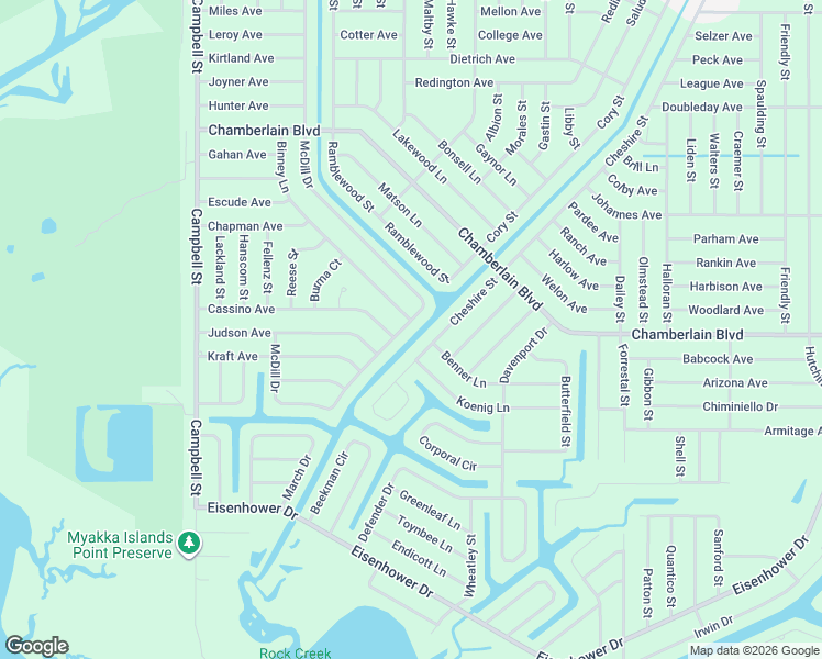 map of restaurants, bars, coffee shops, grocery stores, and more near 626 McDill Drive in Port Charlotte