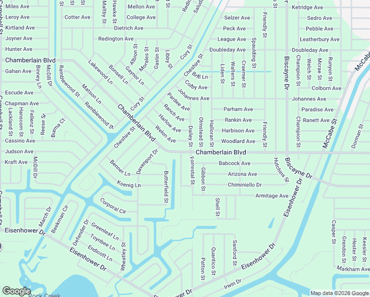 map of restaurants, bars, coffee shops, grocery stores, and more near 1014 Rhinelander Street in Port Charlotte