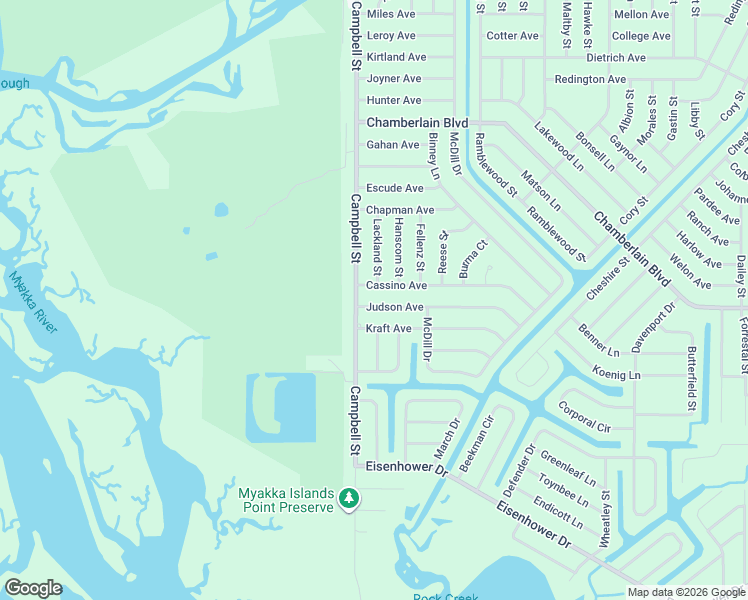map of restaurants, bars, coffee shops, grocery stores, and more near 12041 Judson Avenue in Port Charlotte