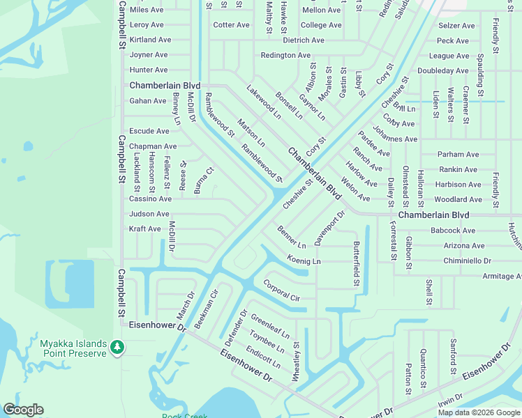 map of restaurants, bars, coffee shops, grocery stores, and more near 626 McDill Drive in Port Charlotte
