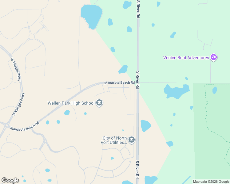 map of restaurants, bars, coffee shops, grocery stores, and more near South River Road in Venice