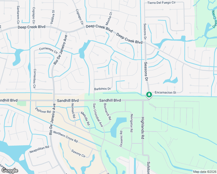 map of restaurants, bars, coffee shops, grocery stores, and more near 26378 Barbinos Drive in Punta Gorda