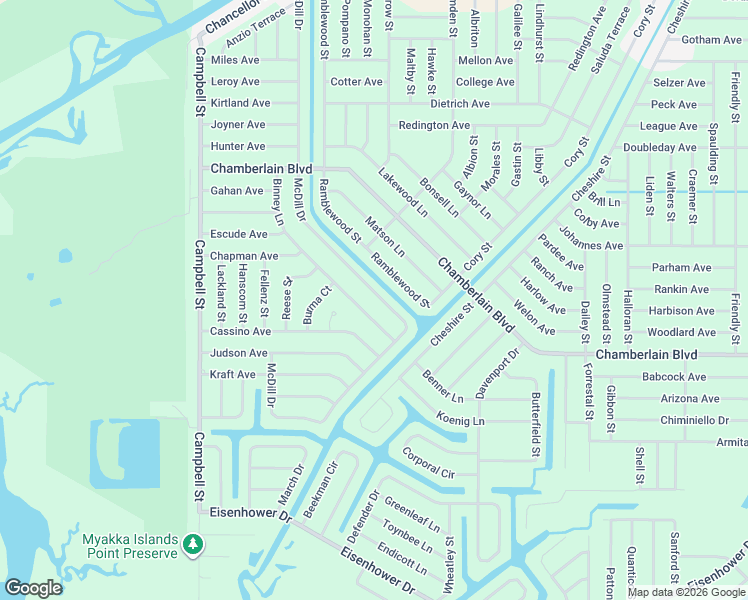 map of restaurants, bars, coffee shops, grocery stores, and more near 459 McDill Drive in Port Charlotte
