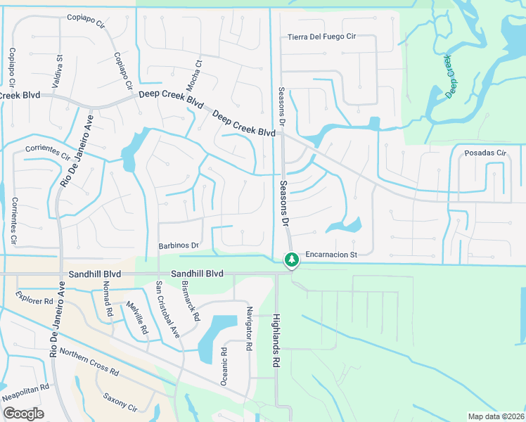 map of restaurants, bars, coffee shops, grocery stores, and more near 26510 Barranquilla Avenue in Punta Gorda