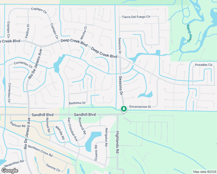 map of restaurants, bars, coffee shops, grocery stores, and more near 26510 Barranquilla Avenue in Punta Gorda