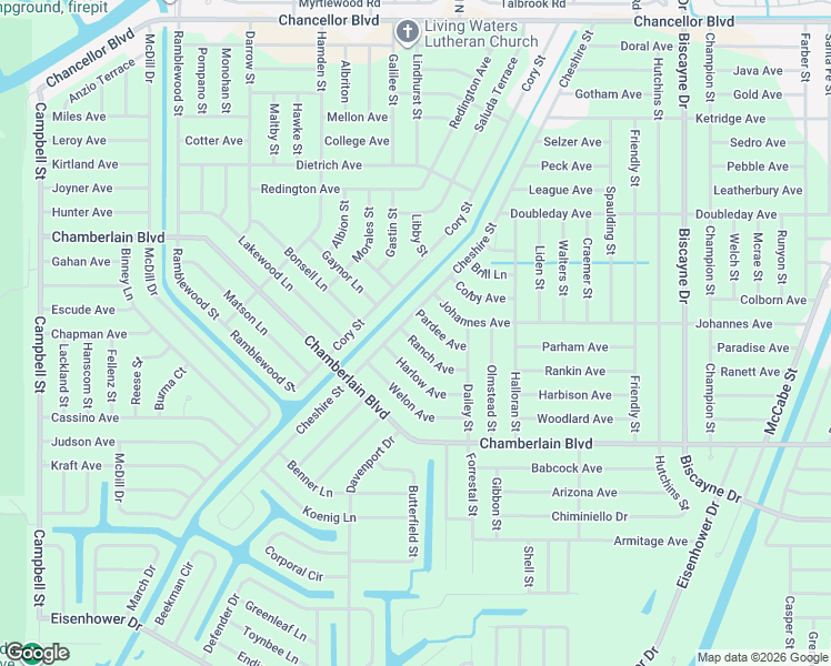 map of restaurants, bars, coffee shops, grocery stores, and more near 12472 Ranch Avenue in Port Charlotte