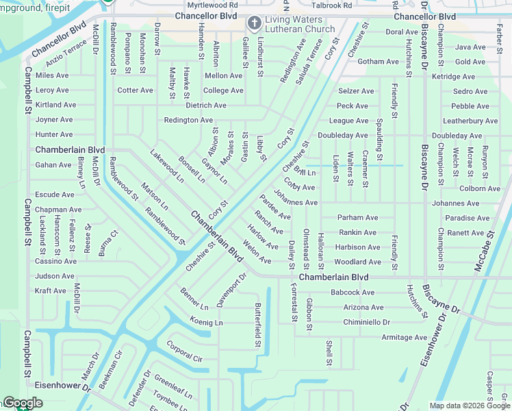 map of restaurants, bars, coffee shops, grocery stores, and more near 12472 Ranch Avenue in Port Charlotte
