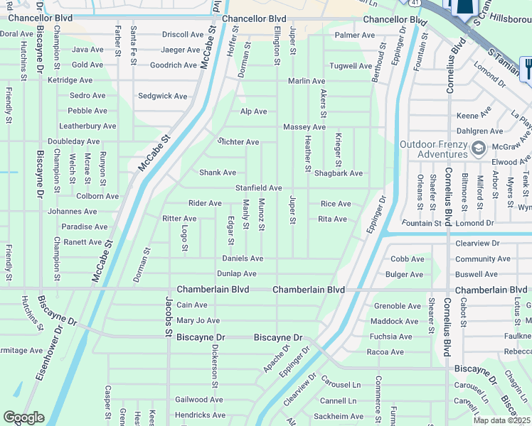 map of restaurants, bars, coffee shops, grocery stores, and more near 384 Munoz Street in Port Charlotte