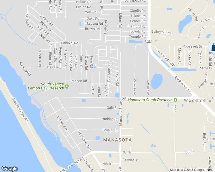 map of restaurants, bars, coffee shops, grocery stores, and more near 6130 Teahouse Road in Venice