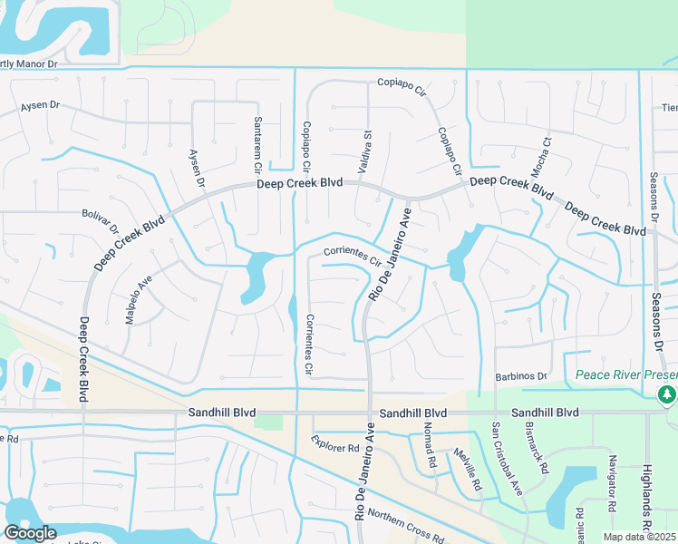 map of restaurants, bars, coffee shops, grocery stores, and more near 26070 Ancuda Drive in Punta Gorda
