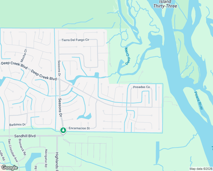 map of restaurants, bars, coffee shops, grocery stores, and more near 283 Goiana Street in Punta Gorda