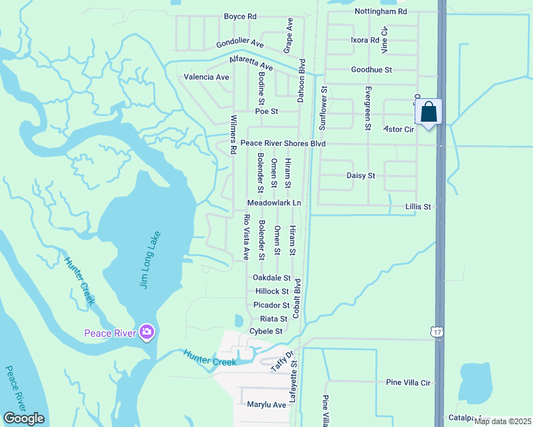 map of restaurants, bars, coffee shops, grocery stores, and more near 398 Bolender St in Punta Gorda