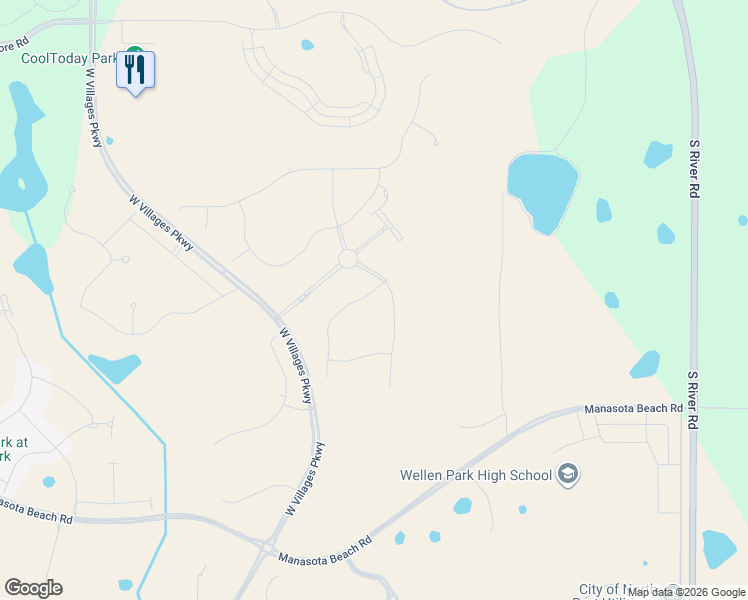map of restaurants, bars, coffee shops, grocery stores, and more near Unnamed Road in Venice