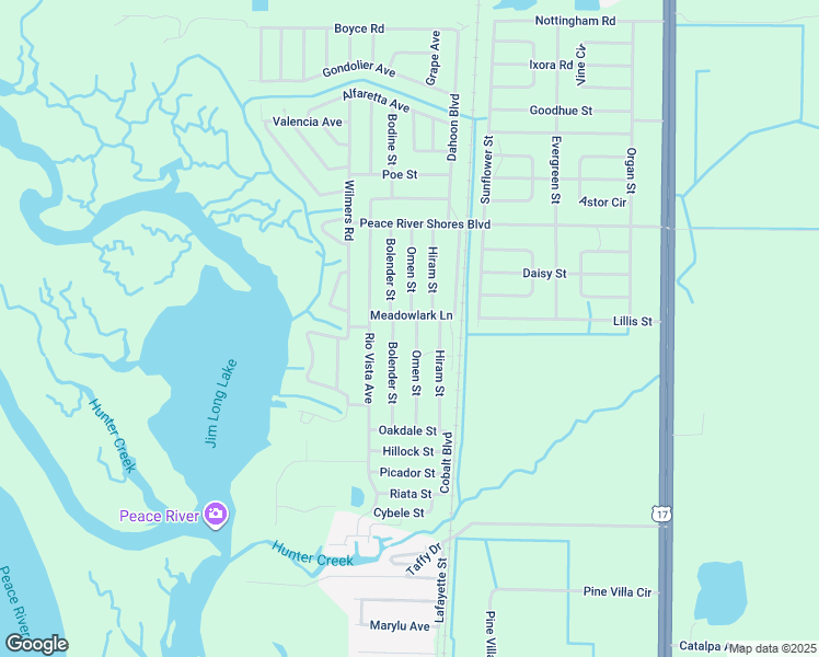 map of restaurants, bars, coffee shops, grocery stores, and more near 398 Bolender Street in Punta Gorda