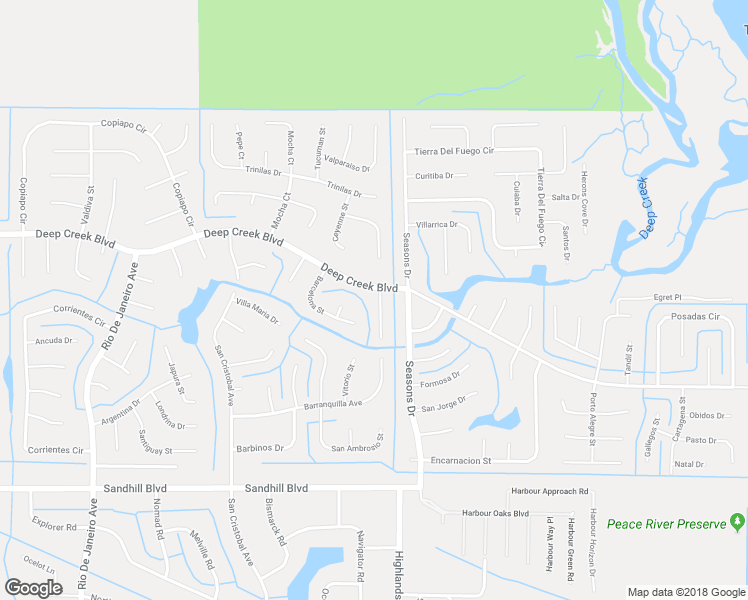 map of restaurants, bars, coffee shops, grocery stores, and more near 26650 Barranquilla Avenue in Punta Gorda