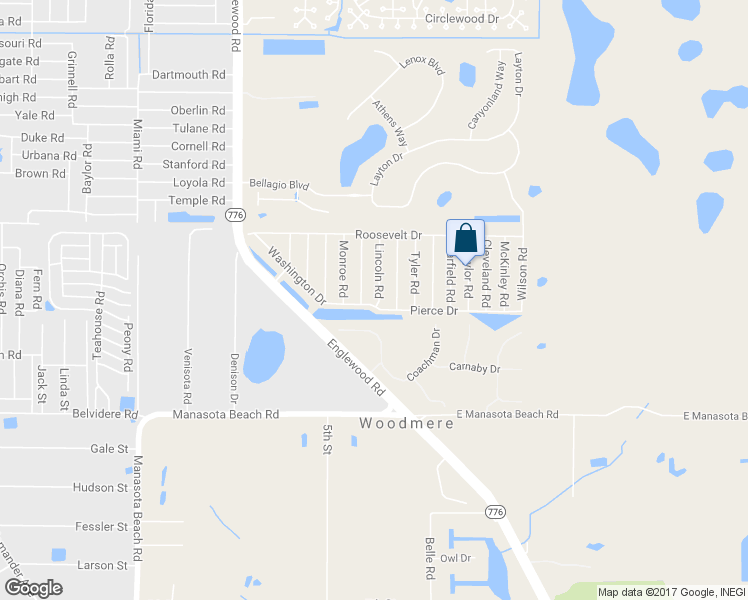 map of restaurants, bars, coffee shops, grocery stores, and more near 5892 Lincoln Road in Venice