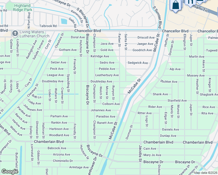 map of restaurants, bars, coffee shops, grocery stores, and more near 254 Mcrae Street in Port Charlotte