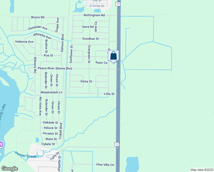 map of restaurants, bars, coffee shops, grocery stores, and more near 464 Glengary Circle in Punta Gorda