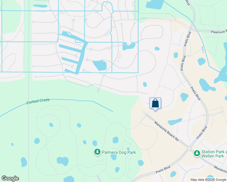 map of restaurants, bars, coffee shops, grocery stores, and more near 13298 Borrego Street in Venice