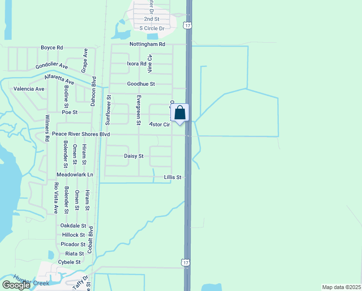 map of restaurants, bars, coffee shops, grocery stores, and more near 295 Duncan Road in Punta Gorda