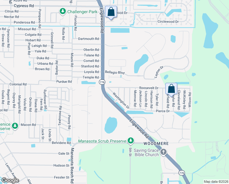 map of restaurants, bars, coffee shops, grocery stores, and more near 1331 Washington Drive in Venice