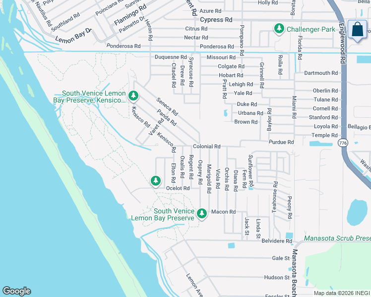 map of restaurants, bars, coffee shops, grocery stores, and more near 71 Euclid Road in Venice