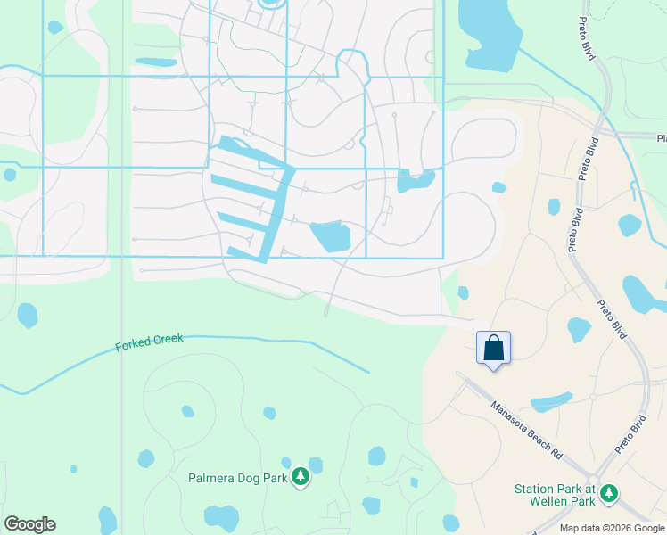 map of restaurants, bars, coffee shops, grocery stores, and more near 13361 Verandi Street in Venice