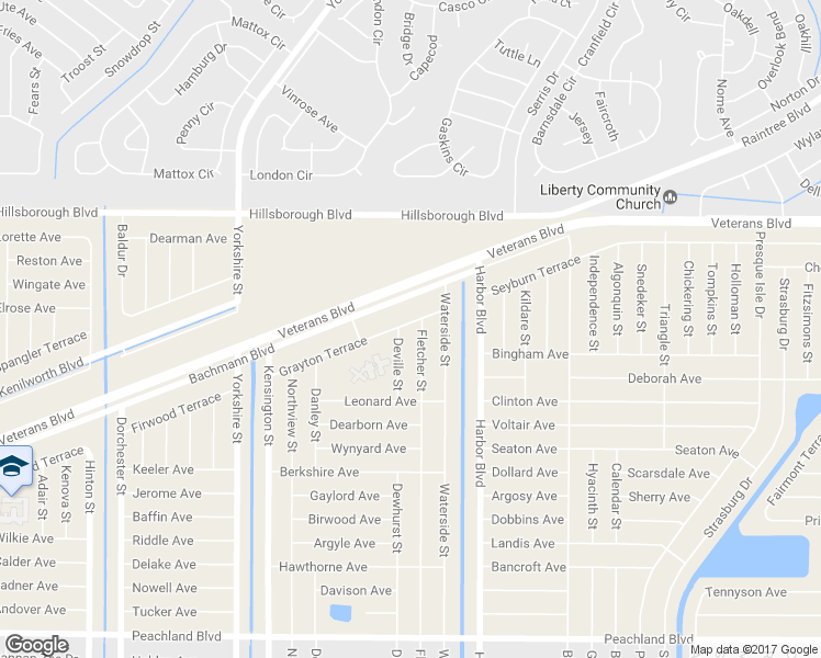 map of restaurants, bars, coffee shops, grocery stores, and more near 21369 Grayton Terrace in Port Charlotte