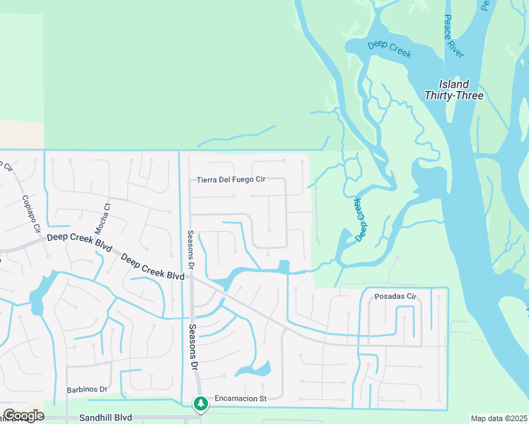 map of restaurants, bars, coffee shops, grocery stores, and more near 119 Cuiaba Drive in Punta Gorda
