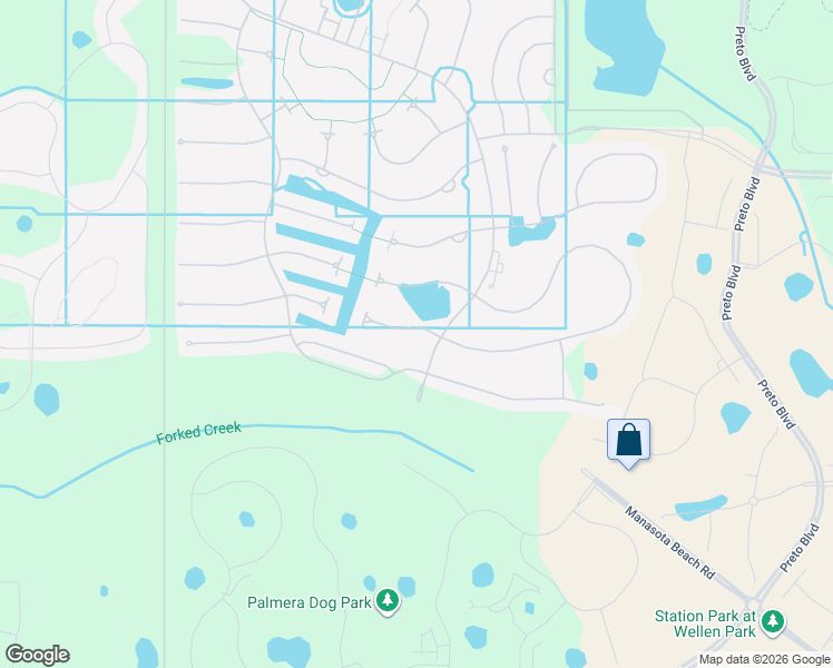 map of restaurants, bars, coffee shops, grocery stores, and more near 13361 Verandi Street in Venice